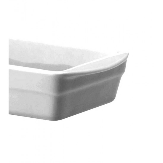 Forma 25cm 900ML Refratário Retangular Com Alça Porcelana Schmidt